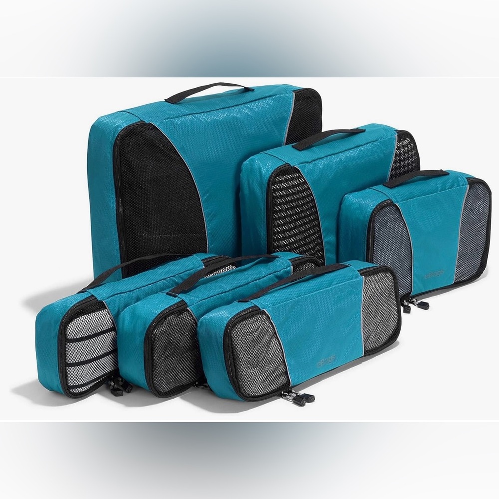 eBags Classic 6 Piece Packing Cube Set (Aquamarine)